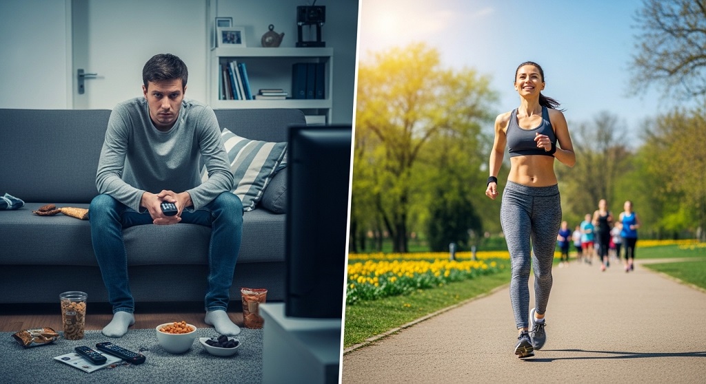 Step counter tracking daily walking progress for longevity