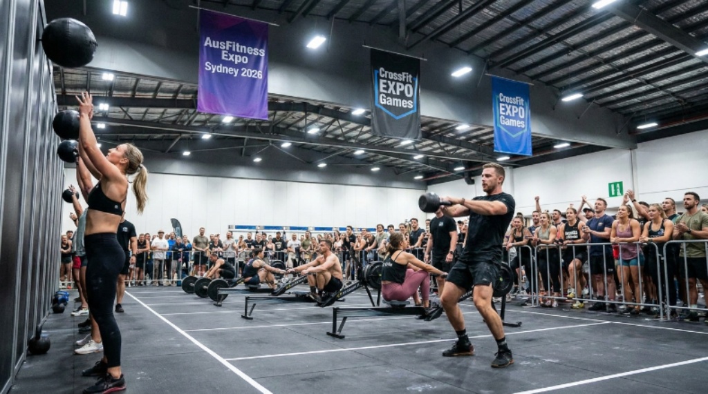Athletes competing in CrossFit EXPO Games at AusFitness Expo Sydney 2026