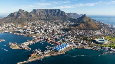 Aerial view of Cape Town city and Table Mountain, venue city for the 18th World Congress on Public Health 2026