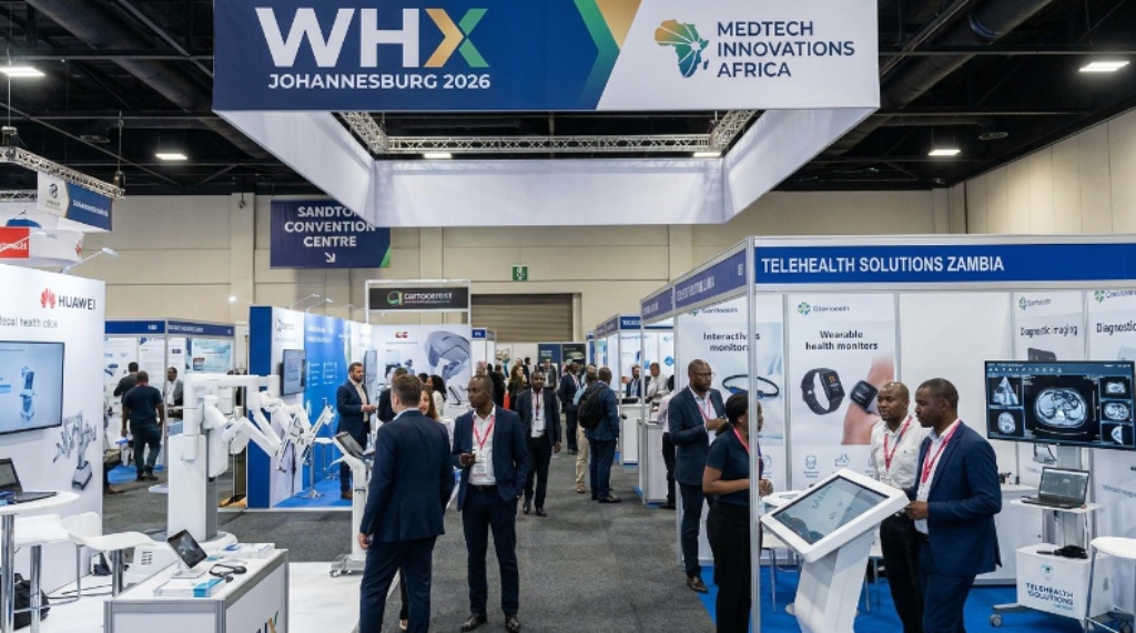 Healthcare professionals networking at the World Health Expo Johannesburg 2026 at Gallagher Convention Centre