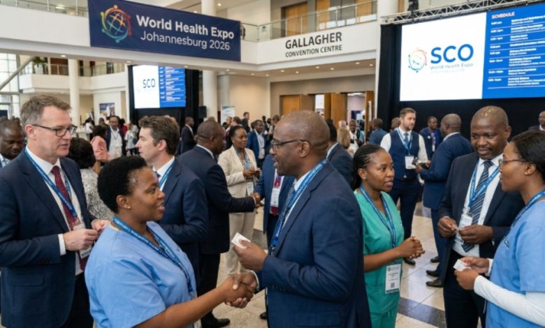 Healthcare professionals networking at the World Health Expo Johannesburg 2026 at Gallagher Convention Centre