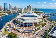 Aerial view of the Tampa Convention Center venue hosting Hack Your Health 2026 conference in November